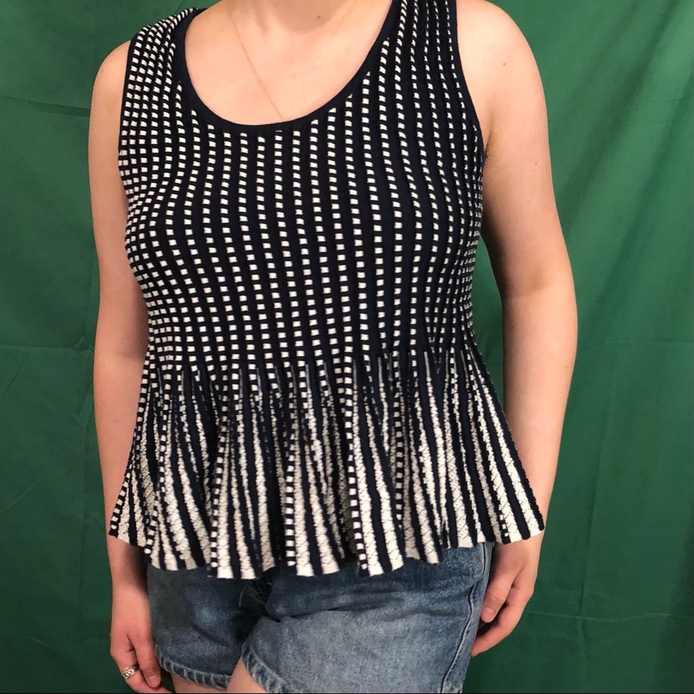 Anthropologie Pleated Knit Top